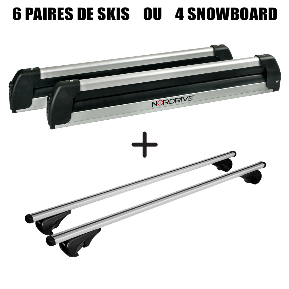 Porte-skis : Tous les porte-skis aluminium coulissants ou