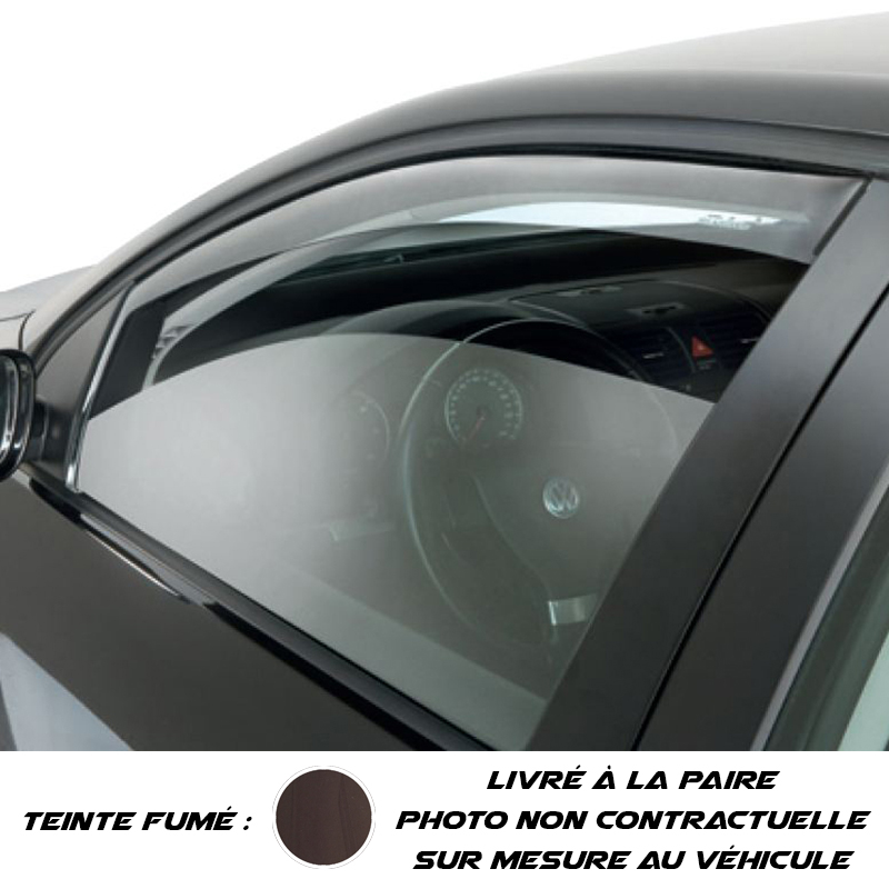 4 Pièces Deflecteur Vitre Voiture pour City Sedan MK5/GM3 2008-2014,  Déflecteurs pour Auto, Déflecteurs d'air, Fenêtre Latérale Visière  Déflecteur