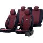 Housses de sièges Suzuki Alto  - Gamme Selected Fit - Tissu noir et rouge